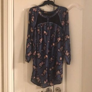 Free People dress with matching slip